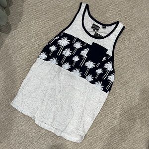 Premium Xpression men’s casual grey/navy sleeveless shirt